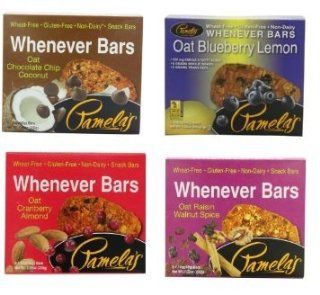 Pamela's Products Whenever Bars Variety 4 Pack    Breakfast Energy And Nutritional Bars  Grocery & Gourmet Food