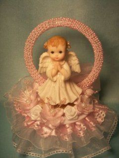 Baby Girl Angel Baby Shower Christening Cake Top Centerpiece Decoration  Other Products  