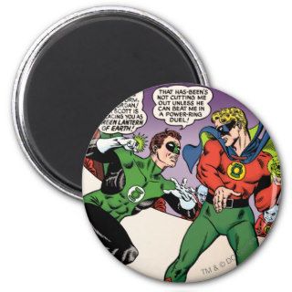 Green Lantern in the ring Fridge Magnet