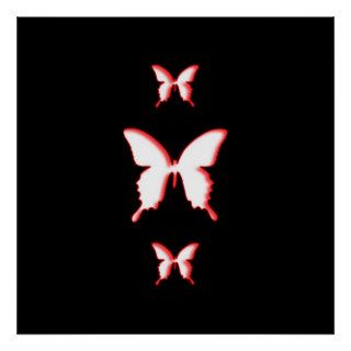 Cool Butterfly Cutouts Poster