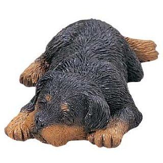 Sandicast Rottweiler Snoozer Figurine   Collectible Figurines