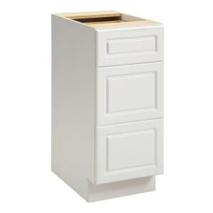 Heartland Cabinetry 15 in. 3 Drawer Base Cabinet in White 8000404P