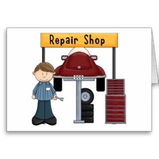 Customizable Auto Repair Shop Tees and Gifts Cards