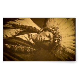 Apache Indian Chief Garfield Jicarilla Vintage Sticker