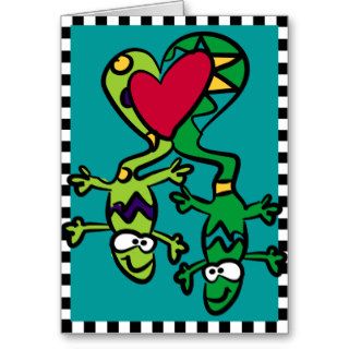 Love Lizards Greeting Card