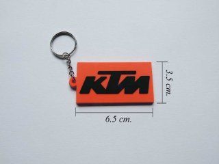 KTM Motorcycles Logo Rubber Keyring/Keychain 1 Piece. 