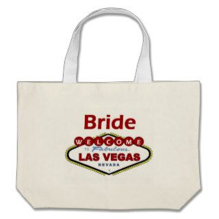 Las Vegas Bride Deep Red Color Tote Bag