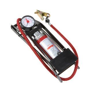 Bicycle Foot Air Pump Inflator Vehicle Tires Balls Pressure Gauge up to 100psi  Sports & Outdoors