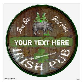 Personalized Irish pub sign Wall Graphics