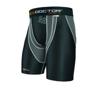 Shock Doctor 585 Velocity Motion 360 Short Black/Grey Men's XS  Compression Shorts  Sports & Outdoors