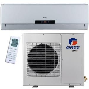 GREE Premium Efficiency 30,000 BTU (2.5Ton) Ductless (Duct Free) Mini Split Air Conditioner   Inverter, Heat, Remote 208 230V GWH30LB D3DNA3E