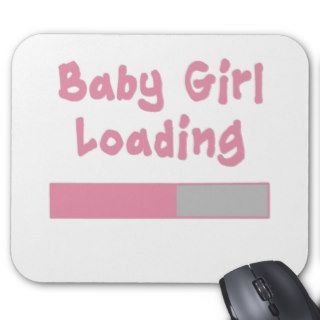 Baby Girl Loading Mousepad
