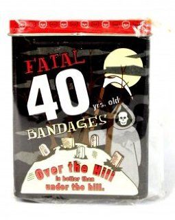 Over The Hill Fatal 40 Yrs. Old Bandages In Tin   Gag And Practical Joke Toys
