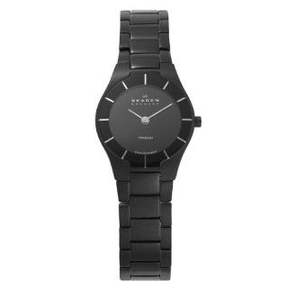 Skagen Women's 585XSTMXB Swiss Titanium Black Watch at  Women's Watch store.