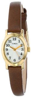 Timex Women's T2M567 Cavatina Brown Leather Strap Watch at  Women's Watch store.