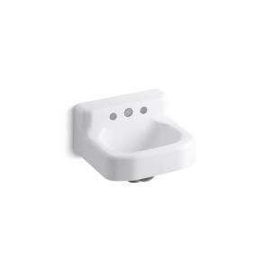 KOHLER Taunton Wall Mount Bathroom Sink in White DISCONTINUED K 2485 0