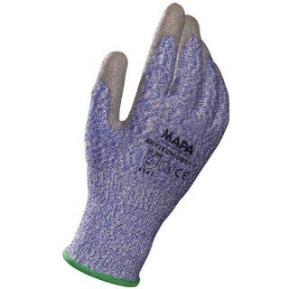 MAPA Krytech 586 Polyurethane Heavy Duty Glove, Cut Resistant, 9 3/4" Length, Size 10, Gray Cut Resistant Safety Gloves