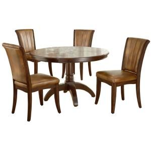Hillsdale Furniture Grand Bay 5 Piece Round Cherry Dining Set DISCONTINUED 4379DTBRDC