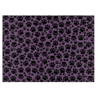Dog Paws Traces Paw prints Purple, Black