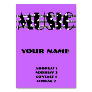 music profile card business card templates