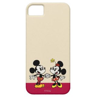Mickey and Minnie Holding Hands iPhone 5 Cases