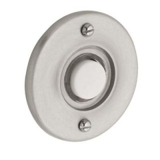 Baldwin Wired Round Bell Button Door Bells   Satin Nickel 4851.150