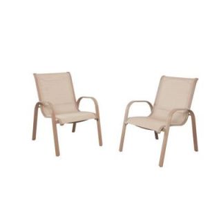 Hampton Bay Westin Commercial Sling Patio Dining Chair (2 Pack) 13H 007 DC2 SB