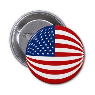 USA Fisheye Flag Button