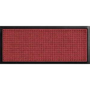 Bungalow Flooring Aqua Shield Boot Tray Squares Red/ Black 15 in. x 36 in. Pet Mat 20447551536