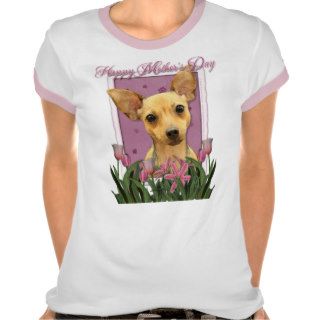 Mothers Day   Pink Tulips   Chihuahua T Shirts