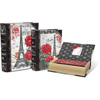 Punch Studio Belle France Set of 3 Book Boxes   Unique Decorative Items
