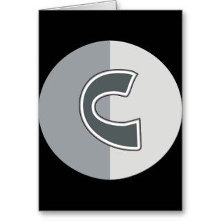 Letter C Greeting Card