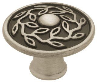 Liberty PBF588Y BSB C 38mm Leaf and Vine Cabinet Hardware Knob   Cabinet And Furniture Knobs  