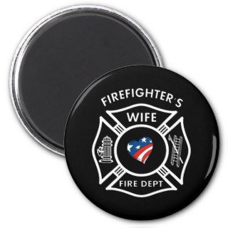 Fireman Wives USA Fridge Magnet