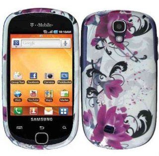 Purple Lily Protector Hard Case Cover for Samsung Gravity Smart T589 Cell Phones & Accessories