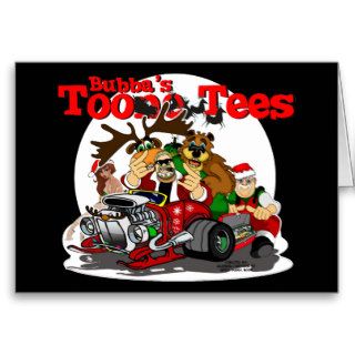 Santa's Biker Helper Bubba Claus Card