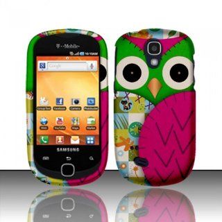 Colorful Owl Hard Cover Case for Samsung Gravity SMART SGH T589 M46J Cell Phones & Accessories