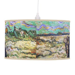Van Gogh Two Women, Field with Snow (F695) Fine Ar Pendant Lamps