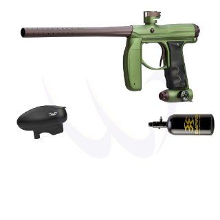 Empire AXE Electronic Paintball Gun   Olive Valken HPA N2 Starter Combo  Sports & Outdoors