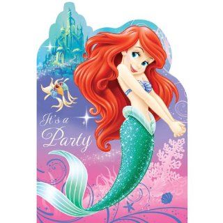 Little Mermaid Invitations (8) Invites Ariel Ocean Girl Birthday Party Supplies Toys & Games