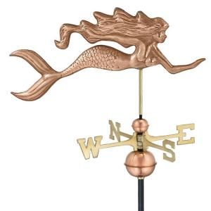 Good Directions Polished Copper Mermaid Weathervane 649P