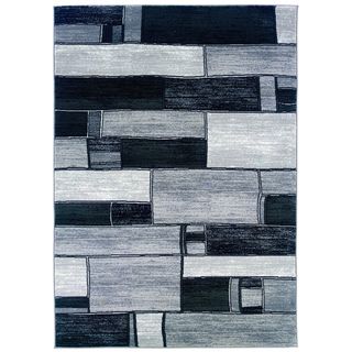 Charcoal/Grey Abstract Area Rug (7'9 x 9'9) 7x9   10x14 Rugs