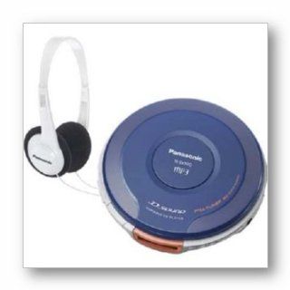 Panasonic SL SV590 Portable CD Player and Headphones (Blue/White)  Personal Cd Players   Players & Accessories