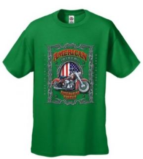 American Biker   Cherrybargains Funny Men's Short Sleeve T shirt Clothing
