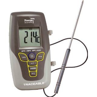Thomas Traceable Kangaroo Thermometer, 7.5" Probe Length,  58 to 572 degree F,  50 to 300 degree C Science Lab Meters