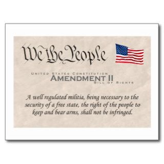 Amendment II Postcard