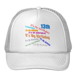 It's My 13th Birthday Gifts Mesh Hats