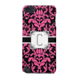 Letter C Monogram Floral Damask Typography Scroll iPod Touch (5th Generation) Case