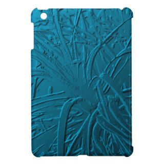 Blue Metallic Air Plant Relief iPad Mini Covers