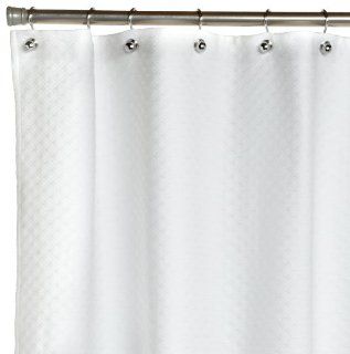 Peacock Alley Alyssa Shower Curtain, Standard, White Home & Kitchen